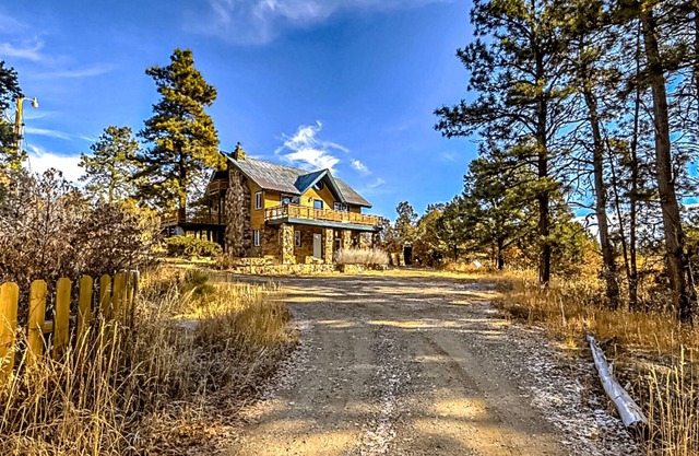 Dog-friendly mountain home with a wood-burning fireplace, patio, & central AC