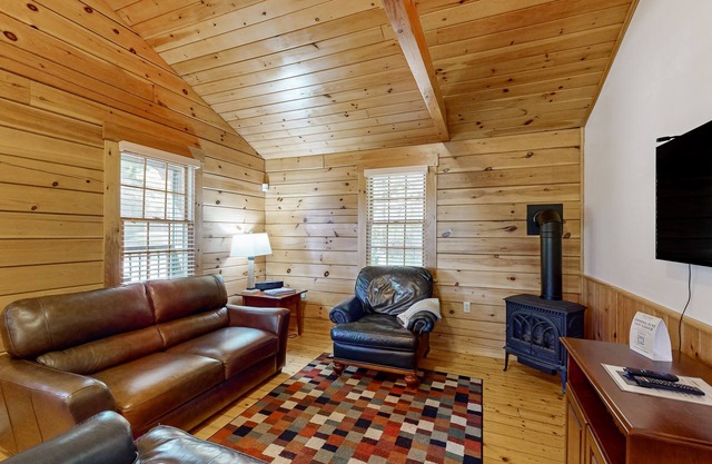 Dog-friendly nature lovers retreat with fireplace, WiFi, AC & playground