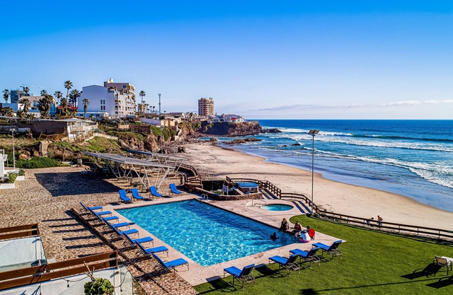 Dog-friendly ocean-view home with heated outdoor pool, hot tub, streaming, patio