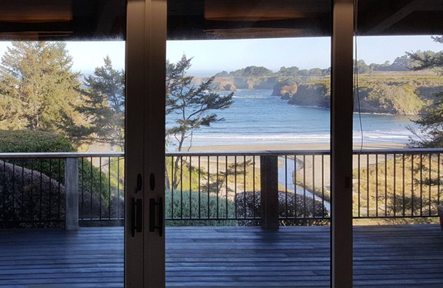 Dog-friendly waterfront home w/ garden & private hot tub, close to beaches/towns