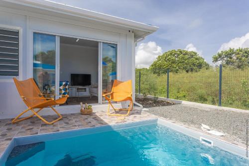 Domaine "Alizé Sainte-Marthe" - Idéal Couple & Famille - Piscine Privée - Clim - Mini Green de Golf - Wifi HD - Calme - 5min St-François Centre - Draps & Serviettes fournies