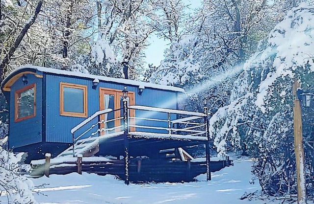 Dos Tiny Houses con Vista Espectacular, 2 Baños y Bosque Privado para 2 Parejas