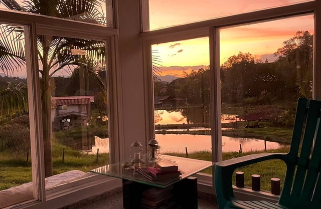 Double Room in Country House with Lake and Waterfalls