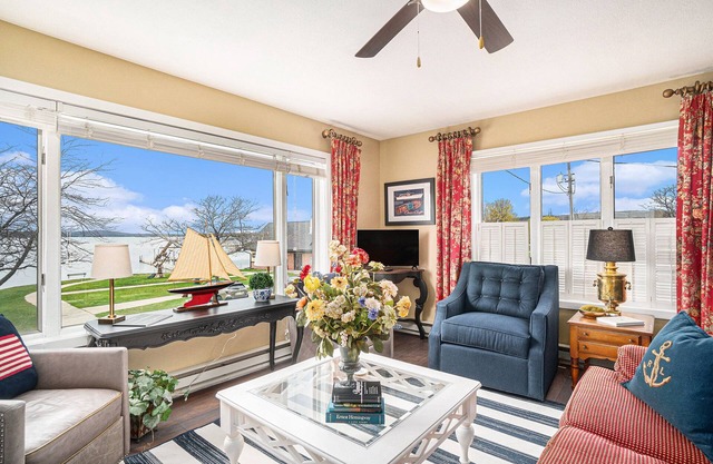 Downtown Boyne City charmer with stunning Lake Charlevoix and Boyne River views.