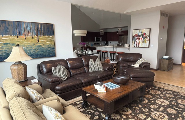 Downtown Fish Creek Luxury Getaway 3BR/2.5BA, Game Room, Elevator & Deck Views!