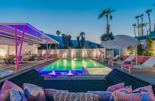 Dreamy Mid Century Modern House with Saltwater Pool & Resort Style Backyard