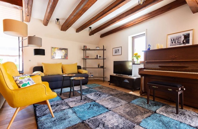 Duplex apartment on 2 floors with freshly tuned piano in Obernburg am Main