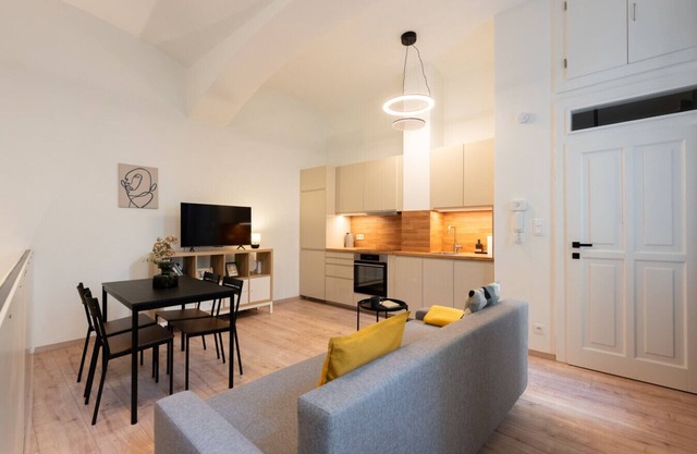 Eclectic design duplex in Prague