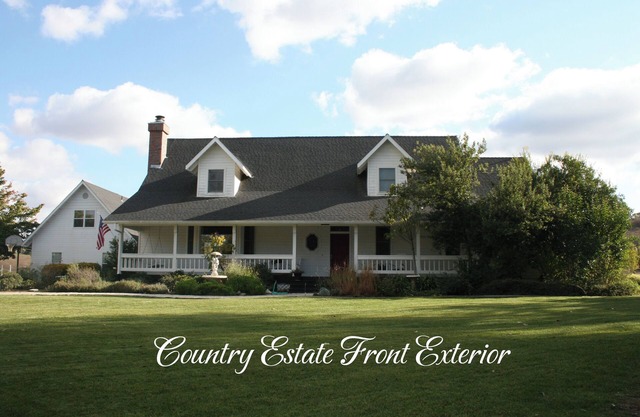 Elegant farm home on a peaceful 16-acre estate olive farm just minutes from town