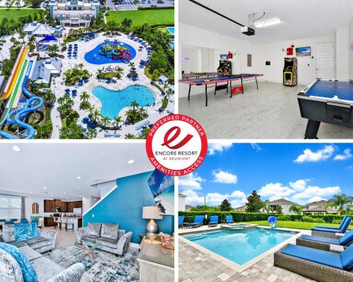 Elegant Home With Private Pool, Waterpark & Resort Access Near Disney At Encore Resort - 7610Wi
