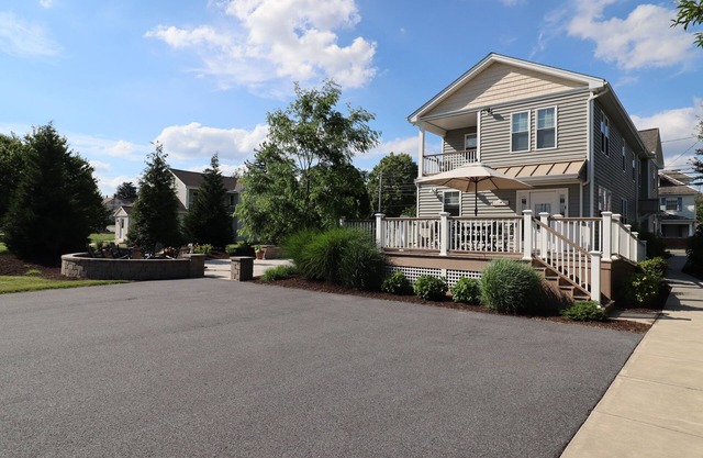 Enjoy a soak in the hot tub and a bonfire after exploring Lancaster County!