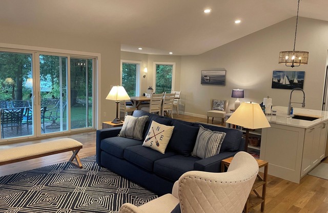 Enjoy nightly sunsets at this Beautiful Door County Waterfront Home