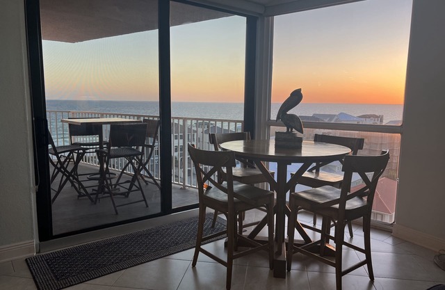 Enjoy the sunset from your private balcony!