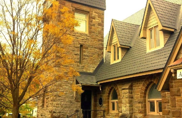Entire Main Floor of Historic Gothic Stone Church near Perth