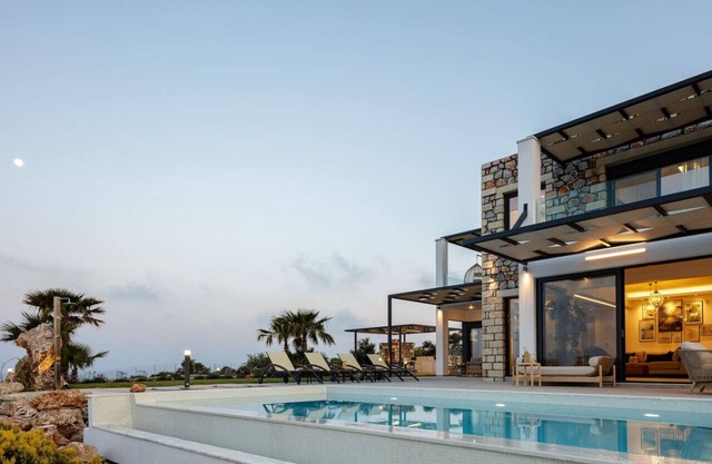 Exclusive Modern Villa with impeccable sea view, private heated pool, hot tub