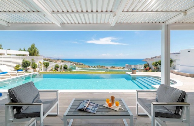 Executive Rhodes Villa | Villa Vrachos | Stunning Sea Views | 3 Bedrooms |.