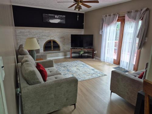 Family and friends cozy home