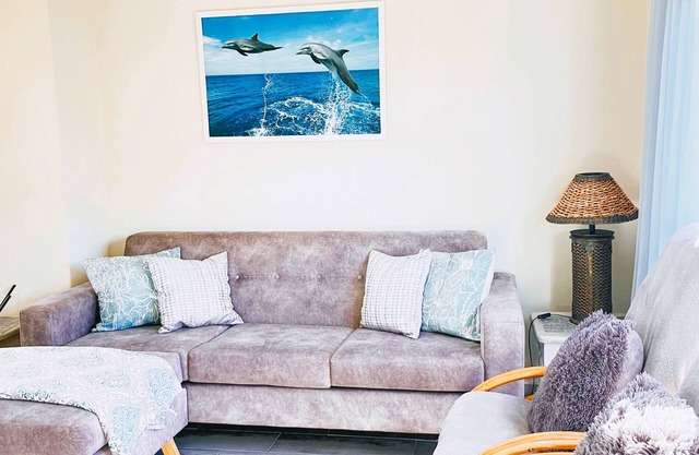 Family-friendly apartment with a sea view and close to the beach
