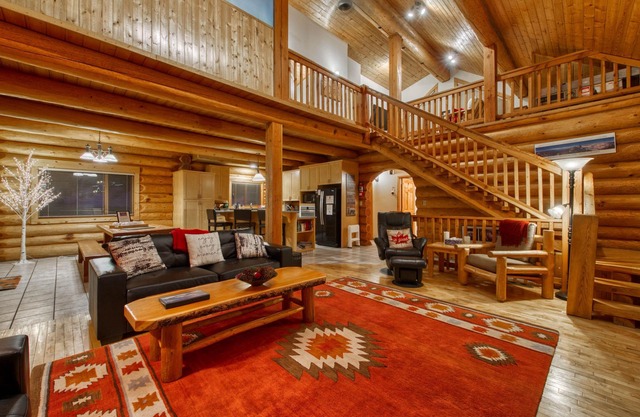 Family Friendly True Log Home experience