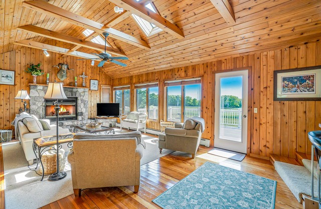 Family-friendly home with expansive deck, large lawn