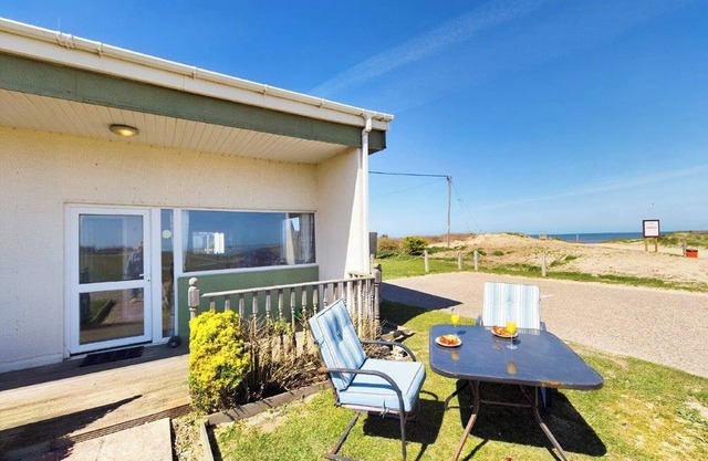 Fantastic chalet located alongside the beach.