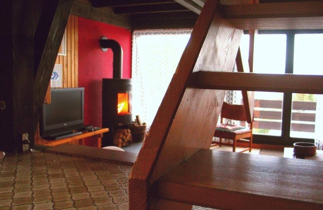 Ferienhaus auf drei Ebenen mit 2 Schlafebenen und Balkon