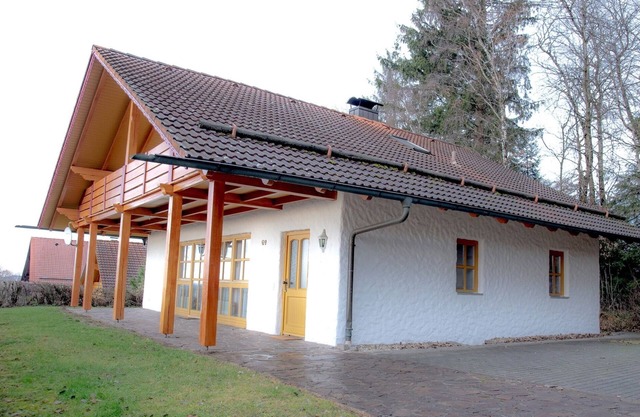 Ferienhaus mit Balkon und Terrasse