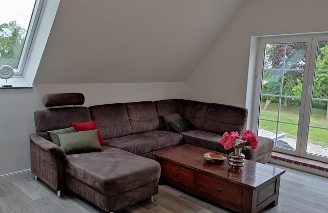 Ferienwohnung Schleibrise - Duschbad, Balkon, Terrasse, Garten, Schleinah