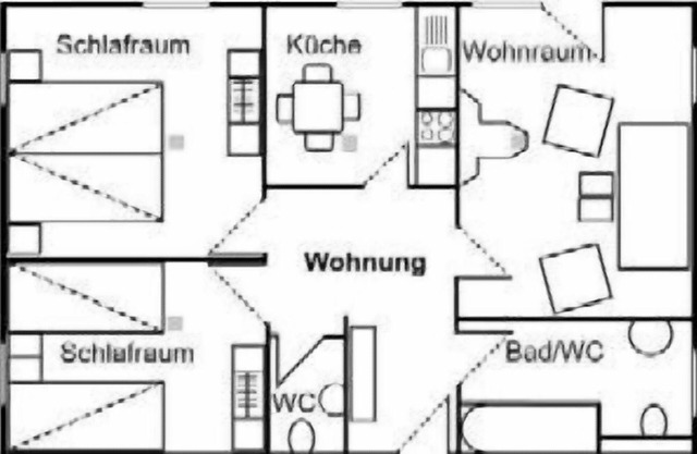 Ferienwohnungen Landhaus Am Esch, Ferienwohnung im Erdgeschoss