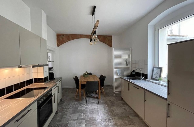 "Fewo Korbmacher", bathtub, bathroom, WC - vacation home to the old basket maker's shop