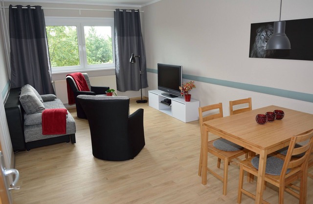 FEWO with green areas, balcony, parking spaces, conveniently located, quieter than you think