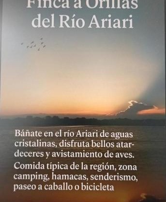 Finca Orillas del rio ARIARI