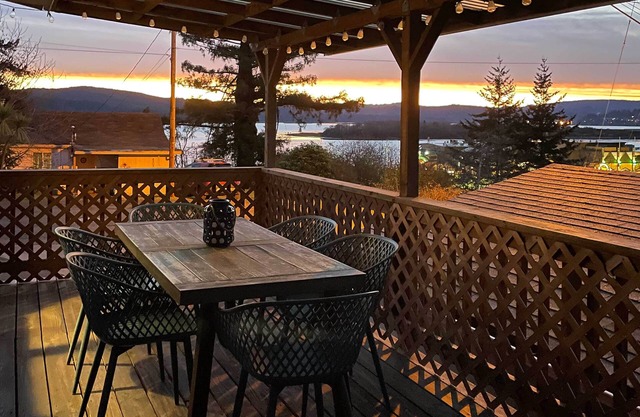 Fire Pit & Bay Views: North Bend Home!