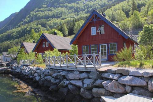 Fjordhytte-6 direkt am Maurangerfjord, einem Seitenarm des Hardangerfjords