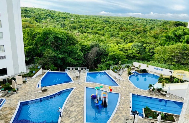 Flat 303 - Condomínio Park Veredas - Acesso ao Rio - Completo com ar no quarto e na sala