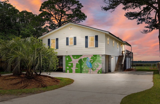 Folly Beach Home with Water Views + Bikes!