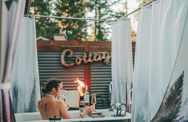 Forest Cottage | Hot Tub, Outdoor Baths & Alpacas