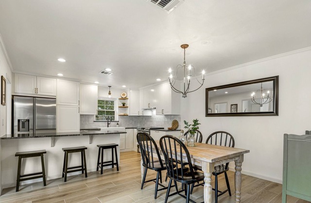 French Style 1 Story Peaceful Retreat Townhome