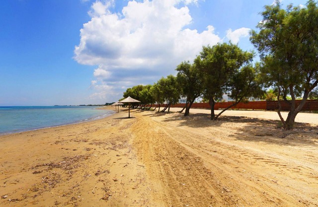 Front line on a beach villa