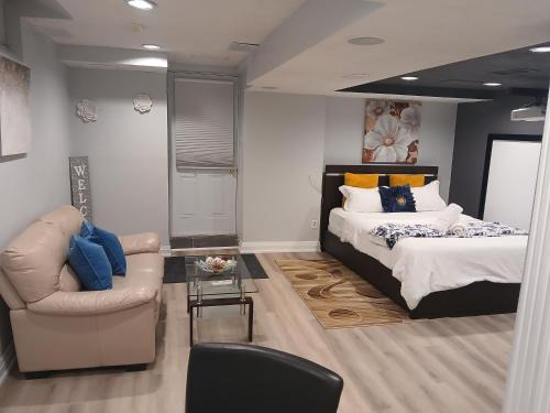 Furnished calm basement studio apartment