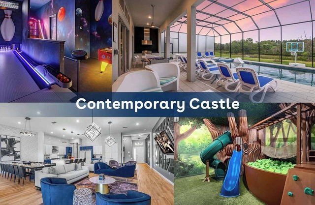 Glam Villa w Treehouse RM, Bowling, Castle & Space Theme BRs, Arcade, Near Parks