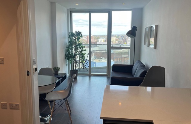 Glamourous Living with Balcony View