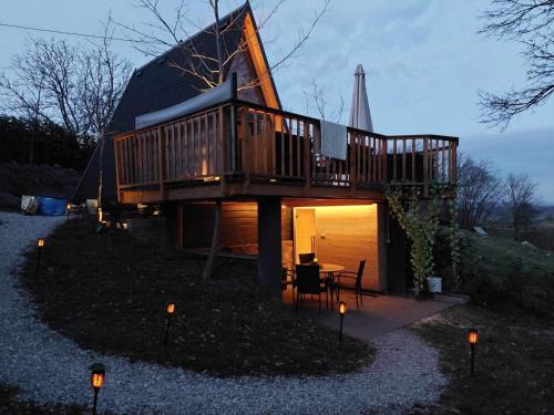 Glamping Holiday House with terrace and sauna- no hot tub- Hisa oddiha