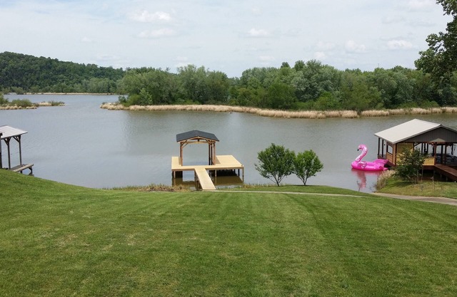 Gorgeous river front home with private boat dock