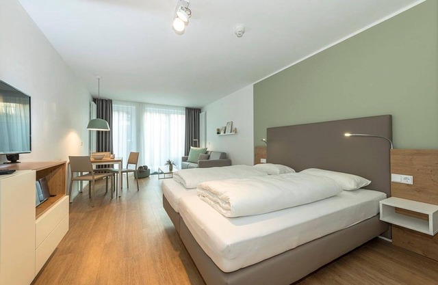 Great vacation apartment in a central location with sunny terrace and sauna in the house