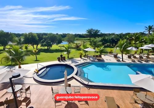 Guarajuba feitoparavoce - Lindo flat, conforto e lazer na beira do lago, próximo a praia, na melhor localização de Guarajuba