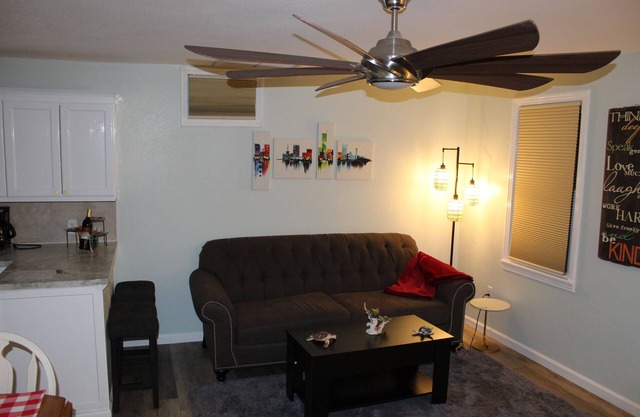 Guest apt. with a resort type backyard can make our home YOUR paradise!