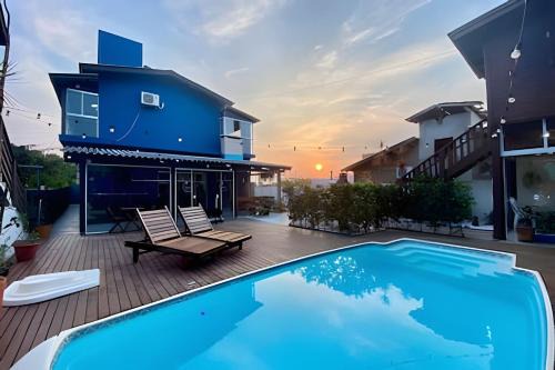 Guest House no Rosa à 700m Centrinho: Suíte Dupla Privativa