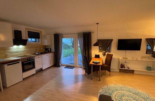 Gulfhof Studio "Norderney" with a fantastic view of the nature reserve
