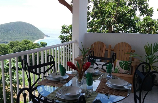 Hébergement 2 chambres vue mer magnifique et sur plage à Deshaies en Guadeloupe